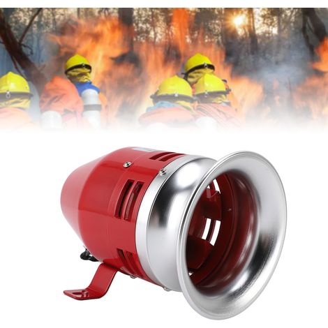 Sirena de alarma motorizada (125 dB) con altavoz eléctrico, carcasa de hierro y aluminio, para uso industrial y doméstico, 110 V CA, 1,5 A (1/5)