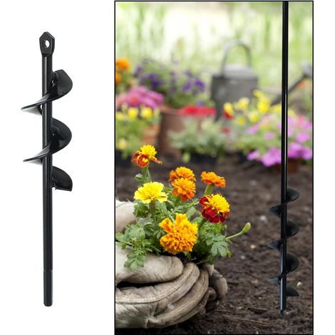Meche Tariere, Foret Hélicoïdal Jardin, Outil Creuser Trou Terre, Mèche Tarière Perceuse, pour Plantation de Jardin, Relâchement des Plantes, Creuser Trous dans Champ (1/5)