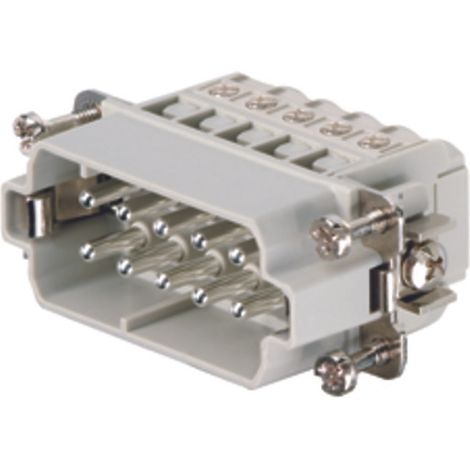 Embout de connecteur Weidmuller série HA, 10 contacts , 16A, Mâle ( Prix pour 1 )