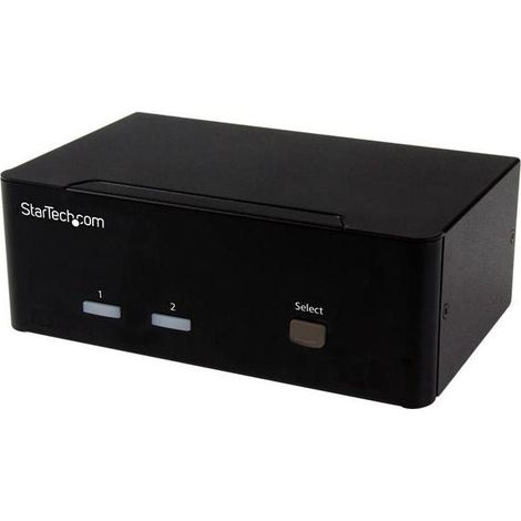 StarTech.com Switch Commutatore a 2 porte - KVM USB 2.0 a doppio VGA con Hub USB a 2 porte e 3,5mm audio (1/5)