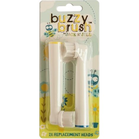 Jack N' Jill Buzzy Brush Elektrische Zahnbürstenköpfe, 2 Stück Ersatz (1/4)