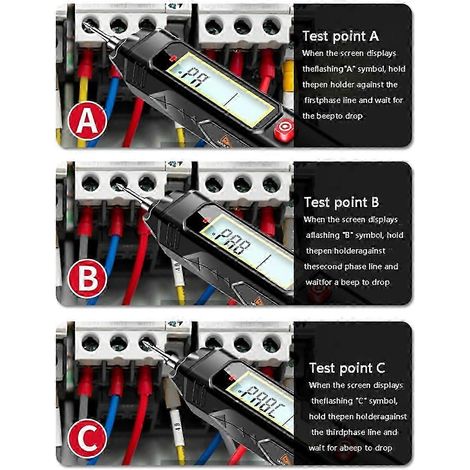 Multimètre numérique intelligent FS2S, stylo détecteur de tension, sélection automatique de la gamme, résistance NCV, haute précision - JXLGV (1/5)