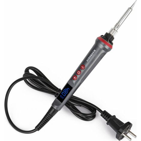 90W LED Ensemble de fer à souder numérique Fer à souder électrique à température réglable Outils de soudage à noyau à 4 fils avec veille automatique (prise UE) (1/5)