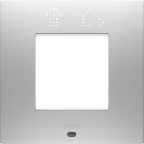 PLAQUE EGO SMART 2P GRIS MAGNÉTIQUE GEWISS GW16022SGR (1/2)