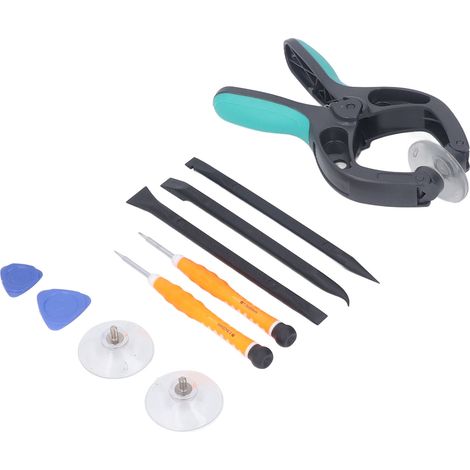 10 Pièces Kit de Réparation Smartphone, Ventouses et Spudger pour Écrans et Cartes Mères (1/5)