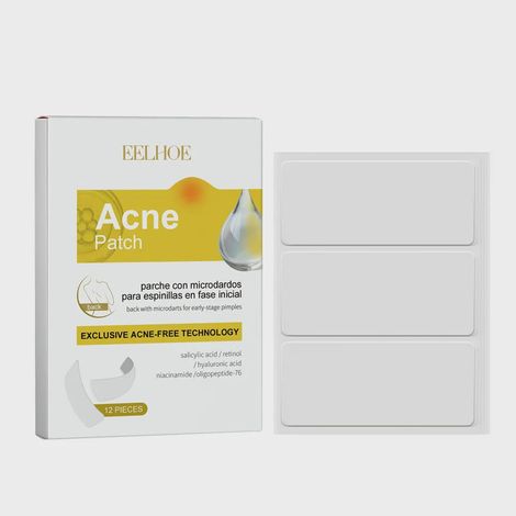 Patch anti-acné dos, nettoie en douceur boutons et imperfections épaules, peau lisse, hydratée et respirante (12 pièces) (1/5)