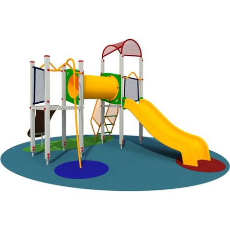 Villaggio Android 1505 Giochipark 2 torrette scivolo tunnel EN 1176 5 utenti
