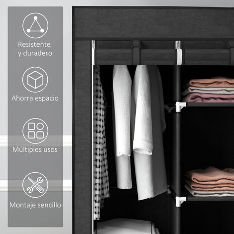 Armoire En Tissu, Penderie Pliable Avec Tringle De Suspension, Portant Simple, Organiseur De Rangement 90157649 Armoire En Tissu, Penderie Pliable Avec Tringle De Suspension, Portant Simple, Organiseur De Rangement 90157649