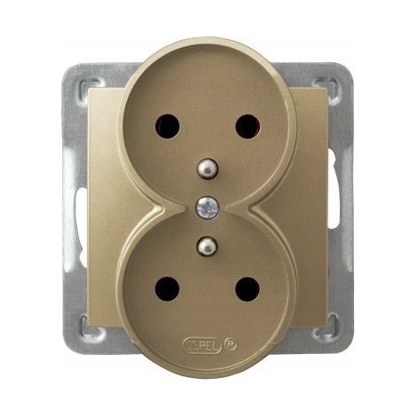 Impresja Doble enchufe con/sin metal dorado GP-2YRZ/m/28 (1/3)