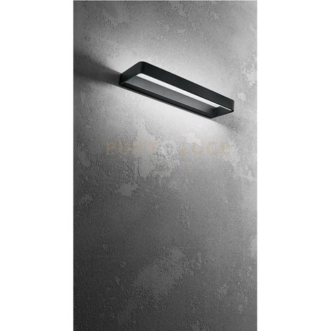 Applique Moderna Vega Nero Led Grande