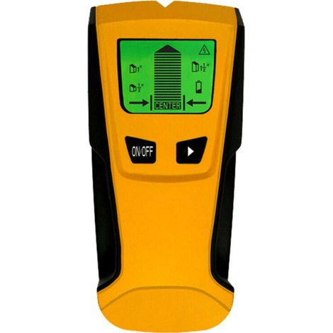 Detector de paredes 3 en 1, escáner electrónico de montantes, detecta metal, cables eléctricos, humedad y montantes de madera en paredes, suelos y techos, con señal acústica y pantalla LCD retroilumin