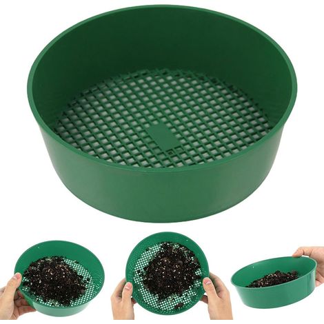 Ensemble de trois tamis de jardin et de pierre de plantation (1/4)