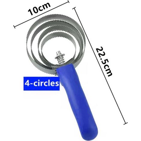 Peigne de toilettage pour chevaux Brosse étrille réversible en acier inoxydable pour bétail vaches et moutons Outil de démêlage et d'élimination de la boue avec poignée ergonomique (1/5)