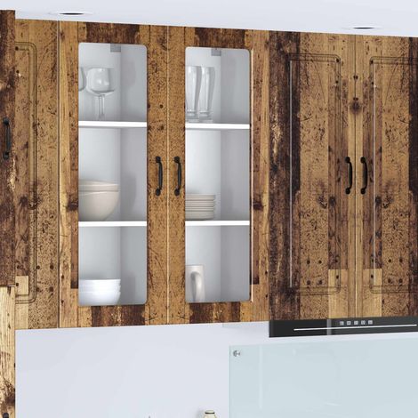 Küchenschrank mit Regal Altholz 40 x 31 x 100 cm Holzwerkstoff