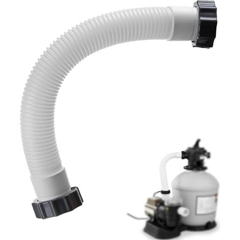 Tuyau Piscine - 38 mm - Polyéthylène Flexible - Pour Filtration À Sable - 40,6 cm - 1 Pièce (1/5)