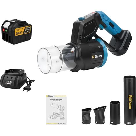 Souffleur Électrique, Moteur Sans Balais, Performance Haute Vitesse, 1 Batterie (1/2)