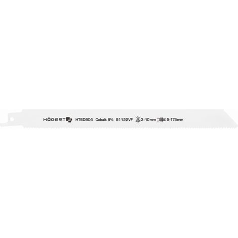 Lame de scie sabre 230 mm, pour bois, métal, plastique - Boite de 2 pce