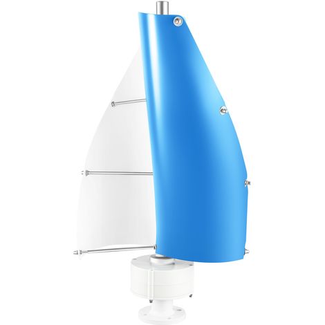 Éolienne - Générateur d'éolienne à axe vertical 100 W avec contrôleur 2 feuilles Indice de protection IP67 Diamètre de la roue 0,4 m Générateur d'éolienne pour bateaux, pavillons, cabanes - 24V (1/5)