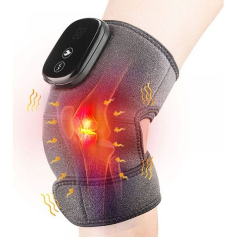 Genouillère Chauffante - Massage par Vibration - Température Réglable 45-75 ℃ - Batterie 5000 mAh - USB Rechargeable - 1 Pièce (1/5)