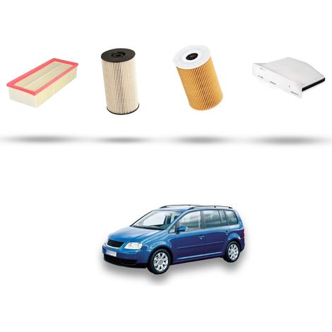 Kit tagliando 4 filtri compatibile con Vw Touran (1T) 2.0 TDI 81kw Dal 2010 (1/5)