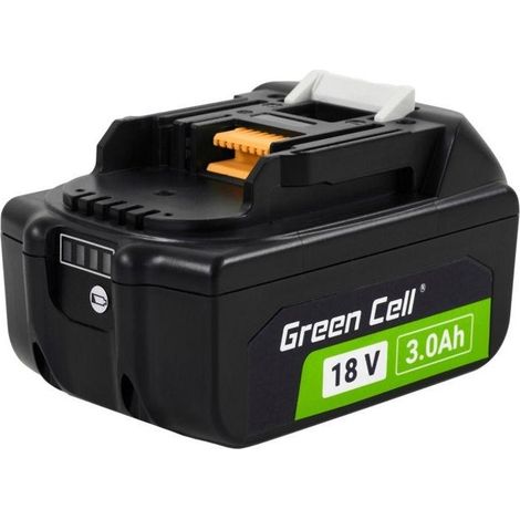 Green Cell BL1830B Batteria Litio-ion 3Ah Nera