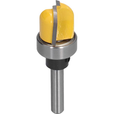 Fraise à bec rond pour moules à carottes, bols et plateaux, gabarits de sculpture pour plats, fraise à découper avec roulement, queue de 6,35 mm (1/4 po) et 19 mm (3/4 po).