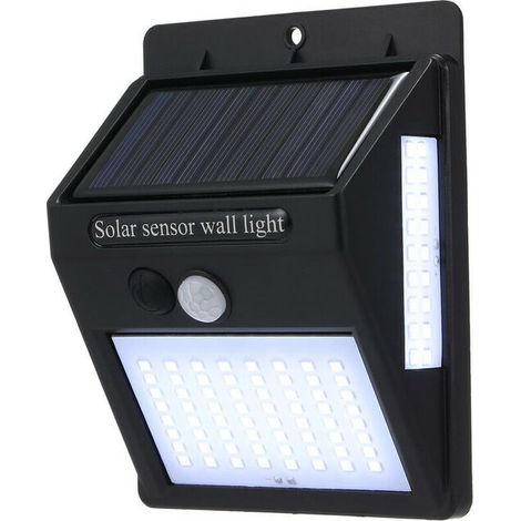 Lampe Solaire, Applique Murale A Capteur Led, 100 Perles Led, Etanche Ip65, Veilleuse A Economie D'Energie (1/5)