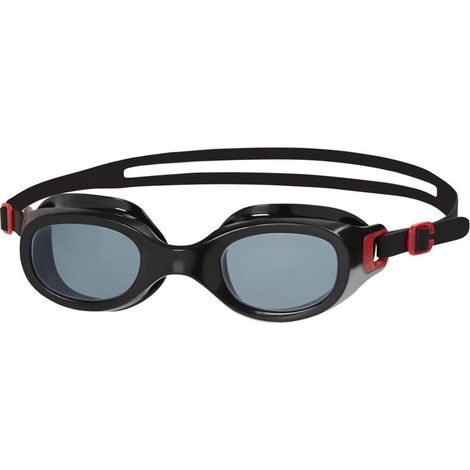 Lunettes de natation Futura Classic unisexes pour adultes, taille unique, fumée/rouge