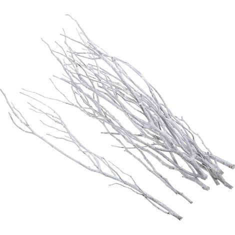 Branches Décoratives Blanches en Bois 50cm 10 Pièces de Accessoires pour Décoration Intérieure et Photoprops pour Arrangement Floral et Garniture de Vase (1/5)