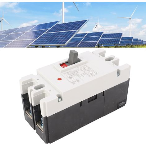 Interrupteur principal pour panneau solaire MCCB ZYM1PV-250 160A CC, disjoncteur moulé, interrupteur de protection de batterie 2P 1000V (1/5)