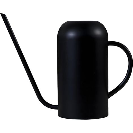 Regadera para plantas de interior y exterior, capacidad de 50 oz / 1500 ml, diseño de pico largo, acero inoxidable, apta para plantas en maceta, bonsáis, flores y otras plantas