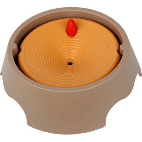 Gamelle d'eau flottante anti-éclaboussures pour chat et chien, protection anti-mouillage du menton, anti-débordement, bol d'eau stable pour animaux domestiques (1/5)