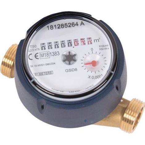 Contatore divisionale 110mm Acqua Fredda DN15 maschio maschio 3/4