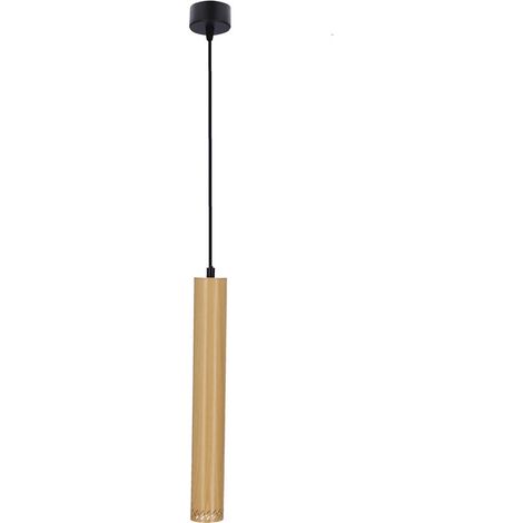 Lampada a sospensione Candellux Tubo nera legno GU10 (1/5)
