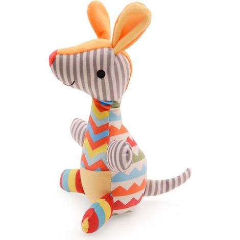 Arlecchini gioco per cani canguro multicolore 22 cm