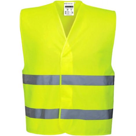 Chaleco de alta visibilidad con 2 bandas y cierre de velcro T-MHV714YF