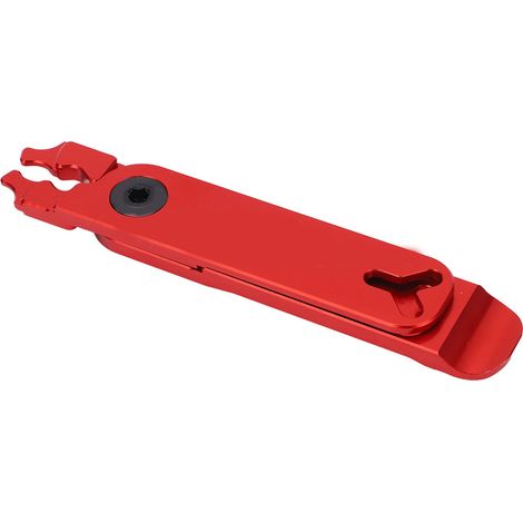 Fahrradkettenzange aus Aluminiumlegierung, 4-in-1 Multifunktions-Reparaturwerkzeug, rote Kettenzange (1/5)