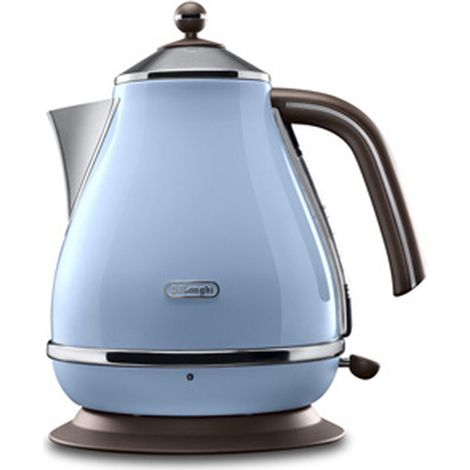 De'Longhi KBOV 2001.AZ - Tetera eléctrica, 2000 W, 1.7 L, acero inoxidable, azul (1/4)
