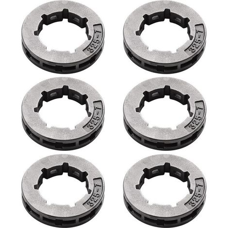 6 PièCes Jante D'EntraîNement de Pignon (325 Pouces) 19MM Petite Cannelure 7T pour 501 45 74-02, 501457402, pour TronçOnneuse 11892-DOU (1/4)