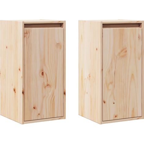 Maison Exclusive - Wandschränke 2 Stk. 30x30x60 cm Massivholz Kie