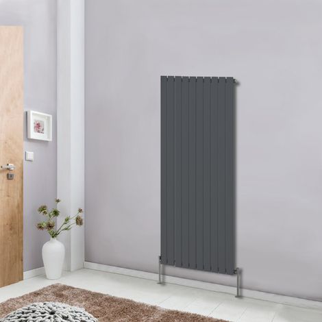 NRG Designer Radiator Flat Panel Central Heating Rads Anthracite Vertical 1600x680mm Single (1/5)