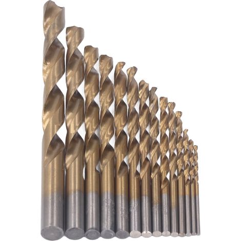 Coffret de 99 forets HSS revêtus de titane, de 1,6 mm à 9,5 mm, pour métal, bois et plastique. (1/5)