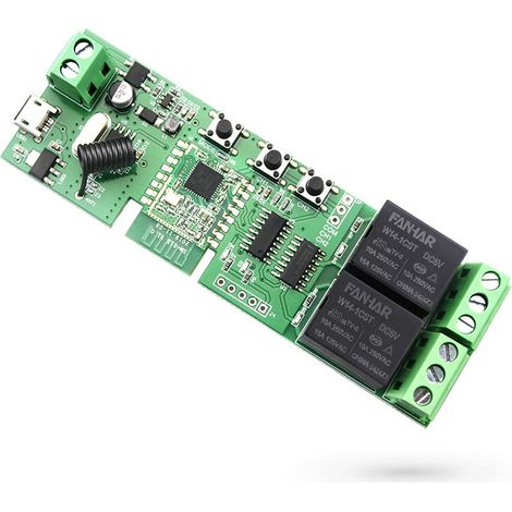 Tuya Smart ZigBee e RF433 Modulo Relè 2CH (1/5)
