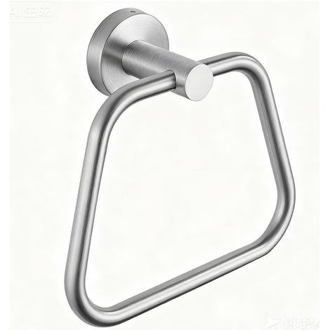 Handtuchring – Badezimmeraccessoire aus Edelstahl 304 – Wandmontierter Handtuchhalter mit trapezförmigem Design (1/5)