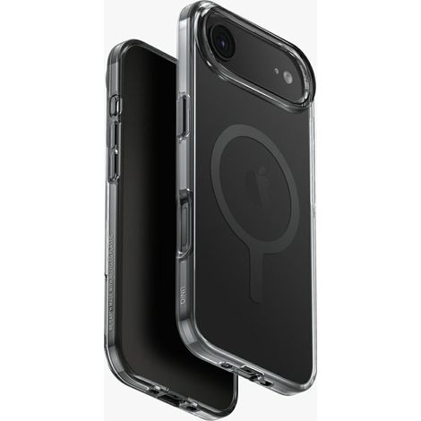 UNIQ Clario Hülle für iPhone Air mit Magclick-Ladefunktion, Schwarz (1/4)
