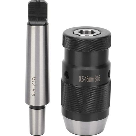 Mandrin de perçage sans clé cône Morse à dégagement rapide, pour perceuse à colonne MT3-B16 0,5-16 mm (1/5)