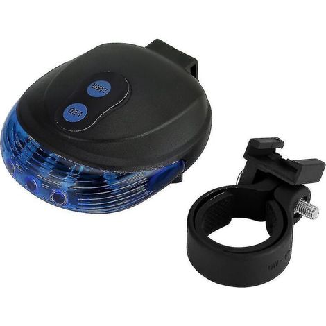 Wasserdichtes LED-Rücklicht mit Lasersicherheit, Fahrradzubehör, Hellblau, 2 Sterne (1/5)