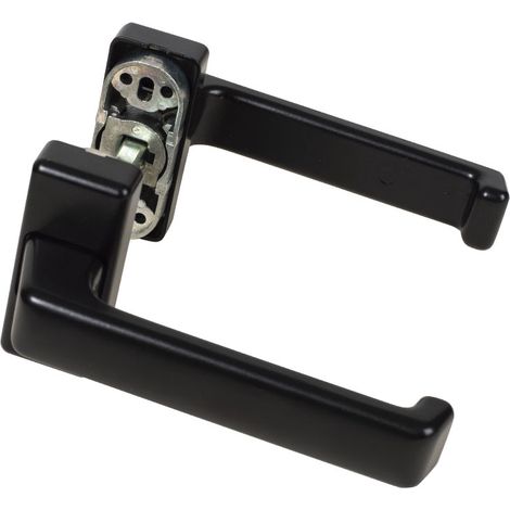 Manivela Carpinteria Metalica Aluminio Lacado Negro (1/2)