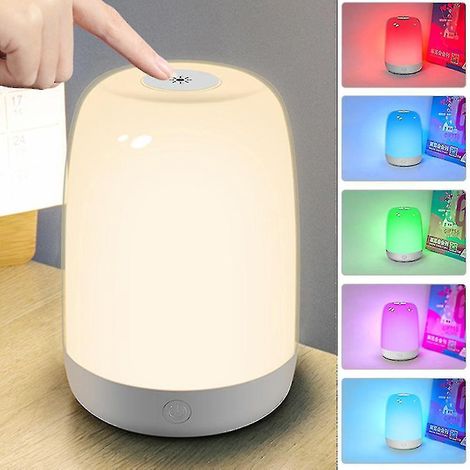 Beleuchteter Wecker mit Sonnenaufgangsfunktion und LED-Nachtlicht mit 5 Naturgeräuschen.