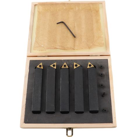 Lot de 5 outils à tourner carbure indexables 3/4 po pour alésage / chanfreinage (1/5)